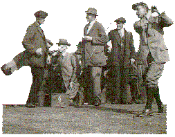 Vardon gr sitt utslag p det 6:e hlet under British Open p Muirfield 1912